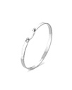 Monday Morning Mood Bangle In White Gold