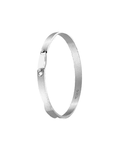 Paris From The Sky Gm Mood Bangle In White Gold