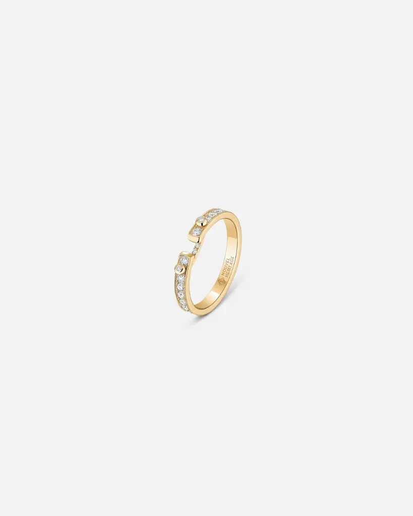 Eternity Tuxedo Pm Mood Ring In Yellow Gold