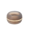 Stone Linings Dark Grey Cocktail Ring