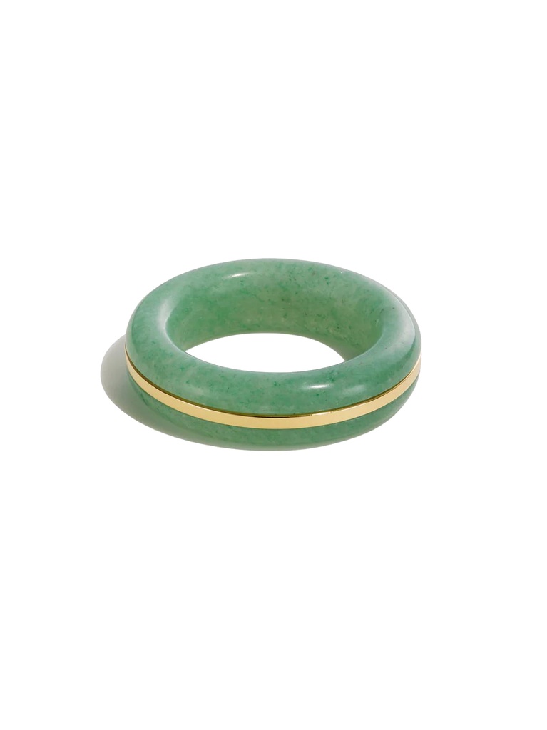 Essential Gem Stacking Ring - Green Aventurine