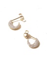 Diamond Disc Earrings