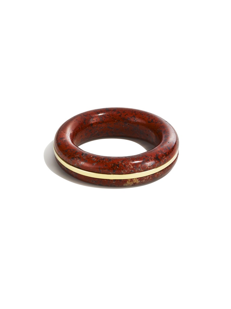 Essential Gem Stacking Ring - Red Jasper