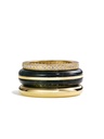Classic Ring Stack - Moss Agate