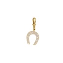 Diamond Horseshoe Charm