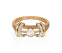 Warrior Diamond Drop Ring