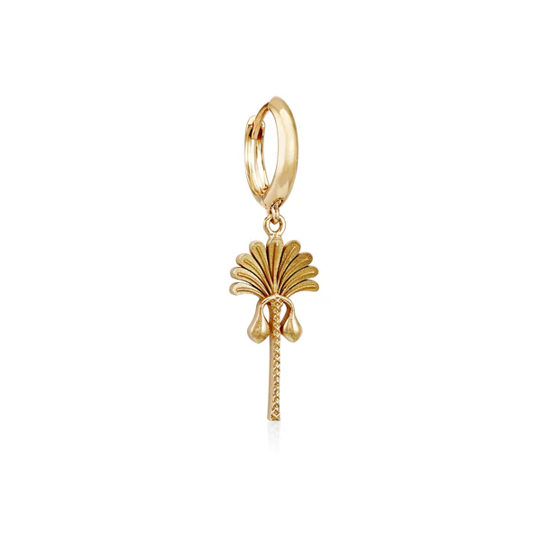 Single Palm Tree Earring