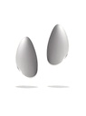 Sculptural Earrings Silver