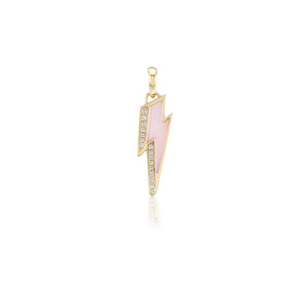 Mini Ziggy Pendant-Pink Opal