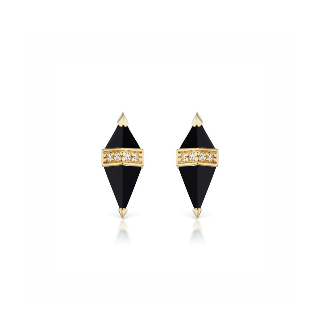 Pietra Studs - Black Onyx