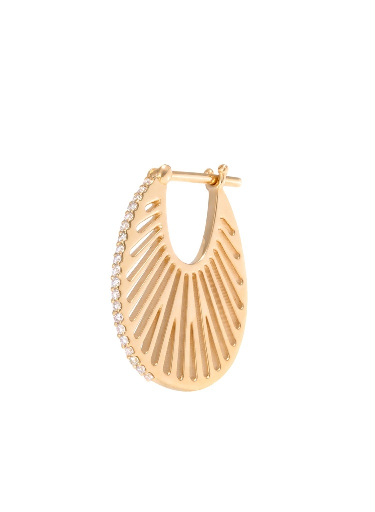 Single Flat Ray Hoop – Size 3