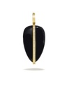 Large Diamond Pebble Pendant In Black Onyx