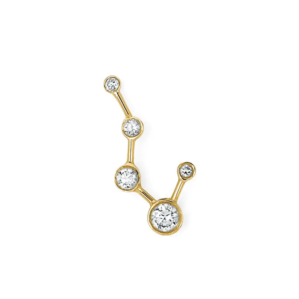 Big Dipper Diamond Constellation Earrings - Single
