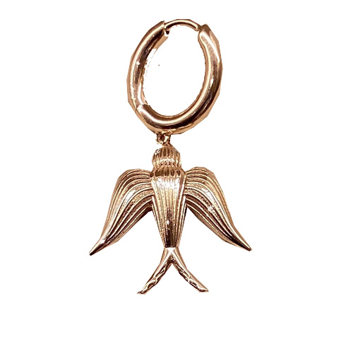 Bird Diamond Eyes Hoop