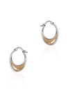 Gold Bloop Moon Earrings
