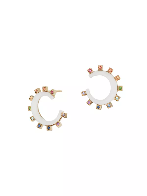 Mini Crescent Earrings