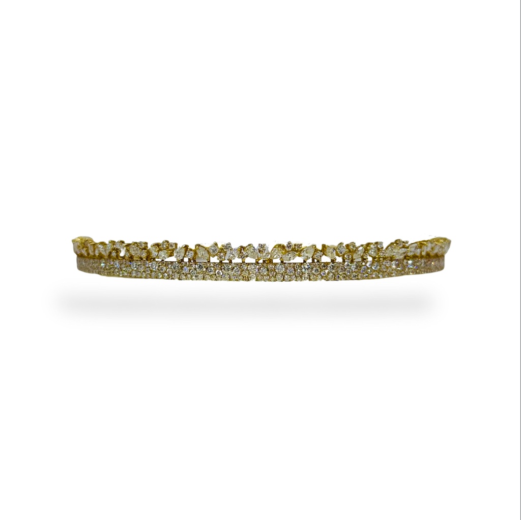 2 Row Diamond Choker 