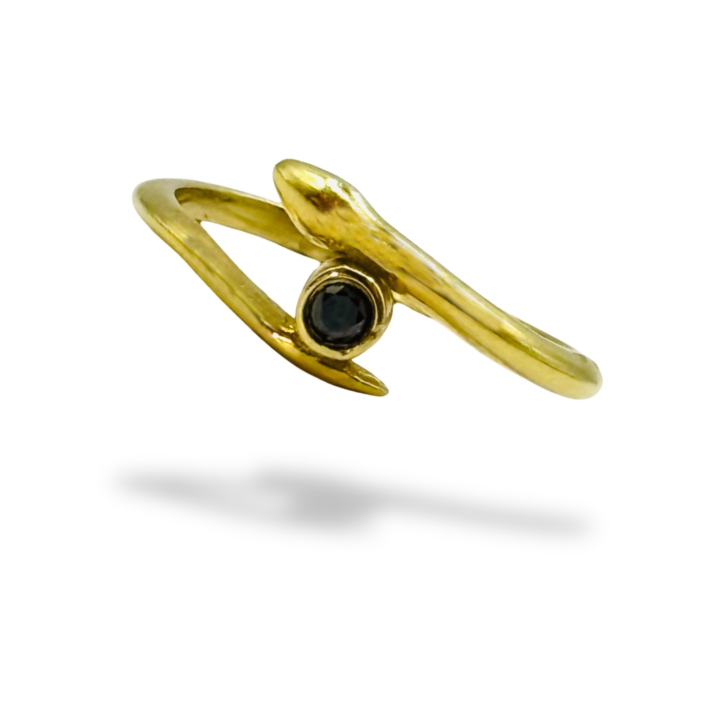 Snake Blue Sapphire Ring 