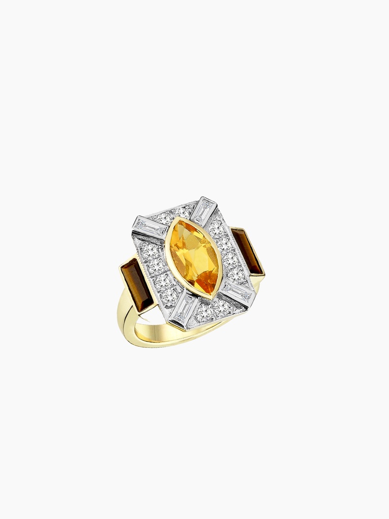 FOCUS CITRINE RING
