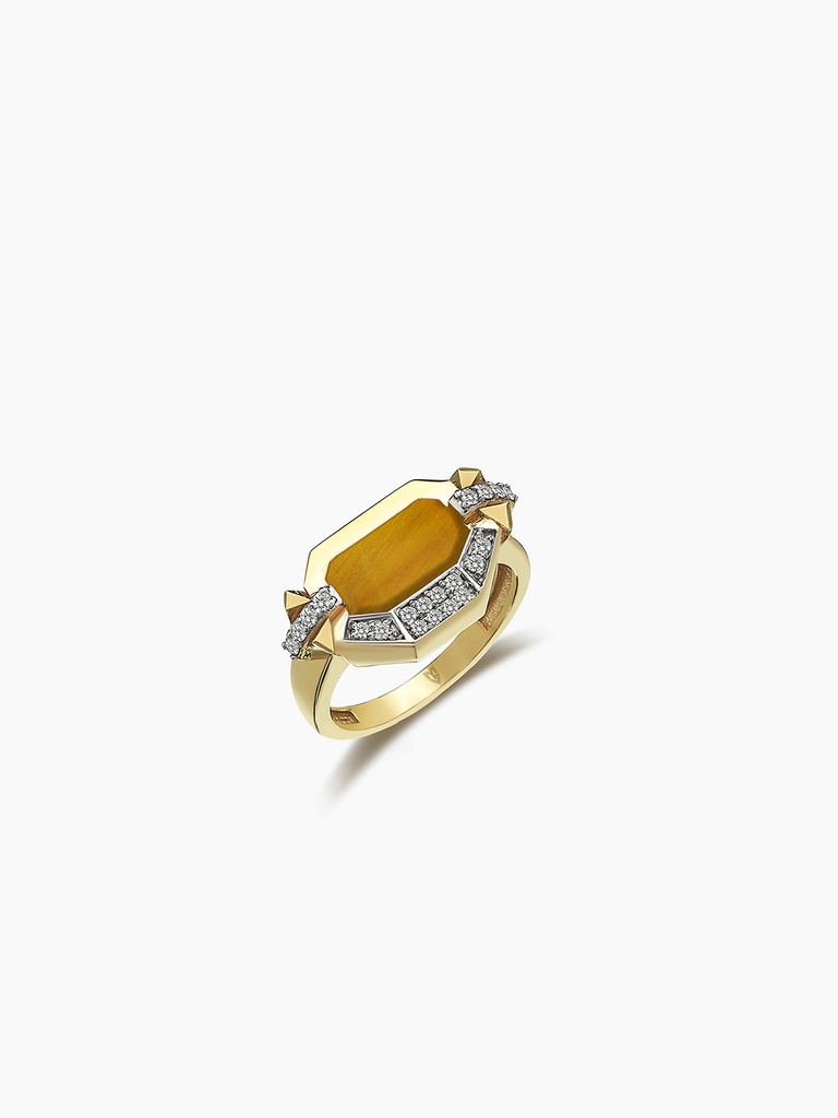 MOMENTO ECLIPSE TIGER EYE RING