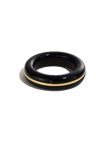 Essential Gem Stacking Ring - Black Onyx