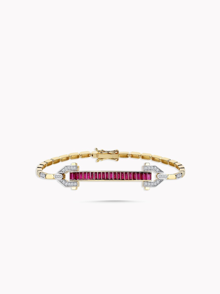 MIRROR ISIS RUBY DIAMOND BRACELET 