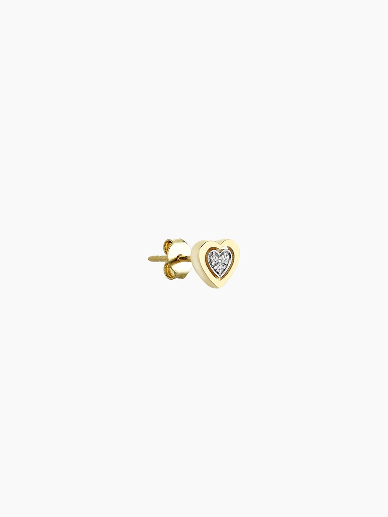 WISH HEART SINGLE EARRING