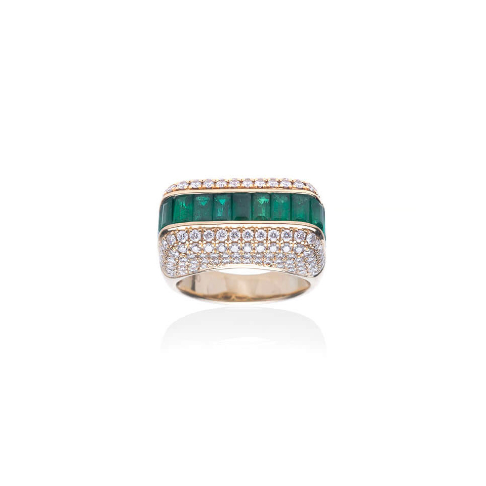 Ring Empress Emeralds