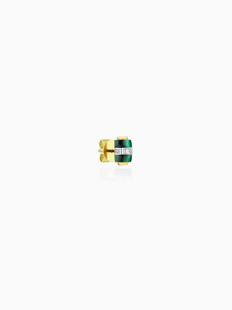 VIBE GREEN ENAMEL EARRING