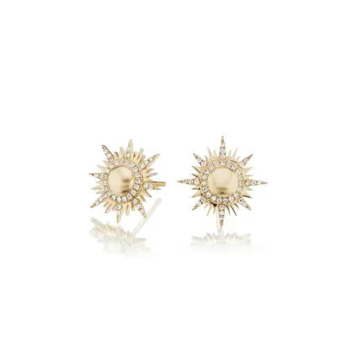 [FOR400WHTDIA] Il Sole Studs
