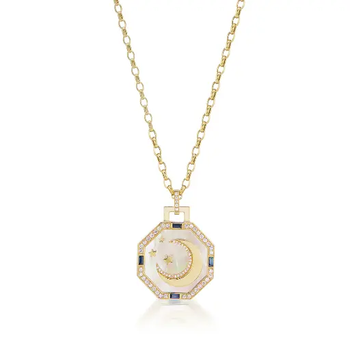 [FOR303-SAPMOP] Octagonal La Luna Pendant