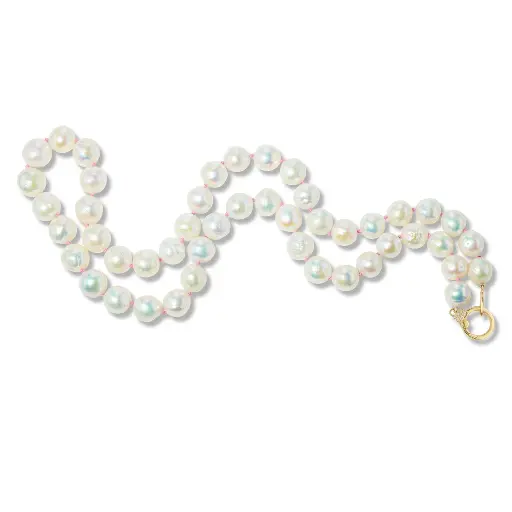 [SORPRLBDDPK] Pearl Beaded Necklace - Pink