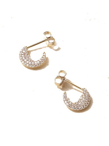 [DISCLABDIER] Diamond Disc Earrings