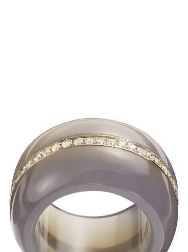 Stone Linings Light Grey Cocktail Ring