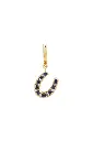 Luck Horse Shoe Earring - Blue Sapphires