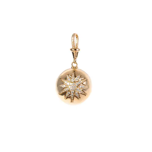 [STRBSTGLDBALLCH] Star Burst Ball Charm