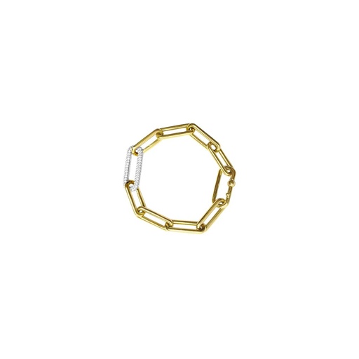 [SWNGCHNDIABRLT] Foxy Chunky Diamond Chain Bracelet