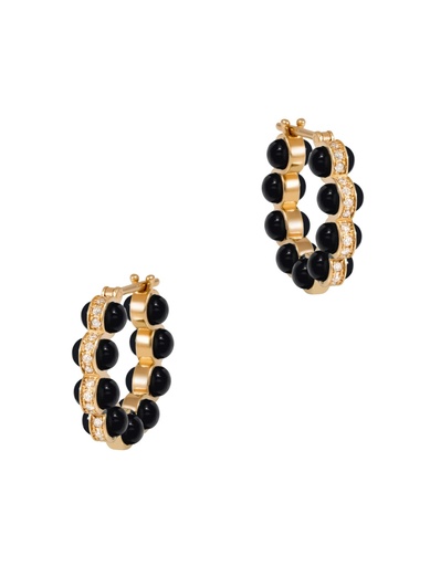 [LN-18KERBLKDIA] The Carbon Earrings - Size 2