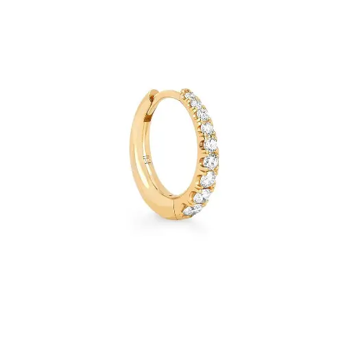 [CRESPVHOPP1] Crescent Pavé Unity Hoops - Single