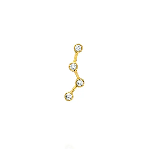[URSDIAER1PC4] Ursa Major Diamond Split Studs - 4 Diamonds