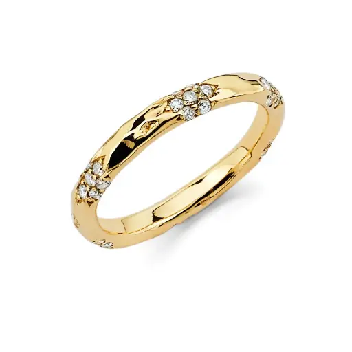 [7FOLDDIASTKRG] Sevenfold Diamond Stack Ring