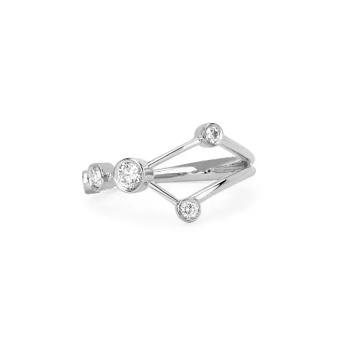 [CANRDIARG7.5] Cancer Constellation Ring