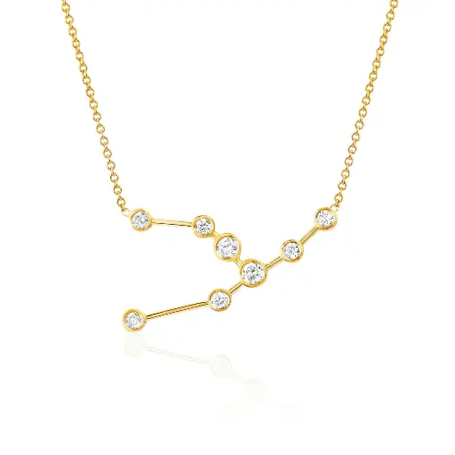 [TAURDIANKL1618] Taurus Constellation Necklace