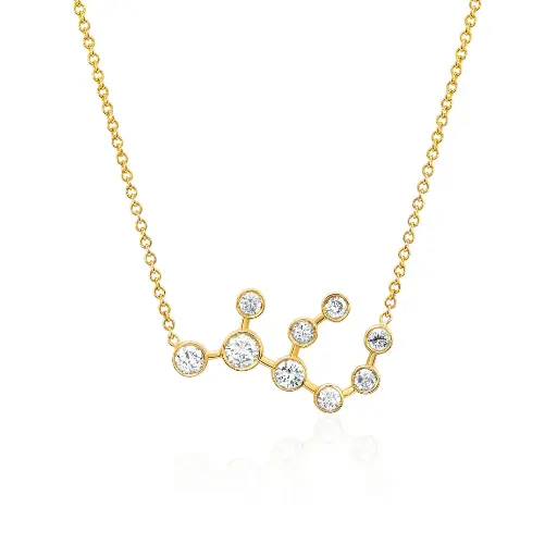 [VIRGDIANKL1618] Virgo Constellation Necklace