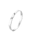 Business Meeting Mood Bangle In White Gold