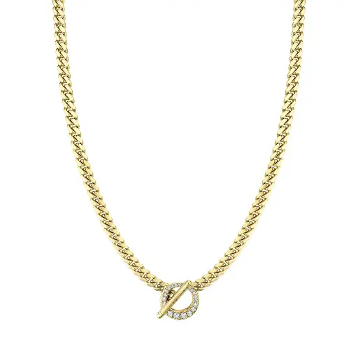 [QNCBNCHODIA] Queen Cuban Choker with Pavé Diamond Unity Toggle