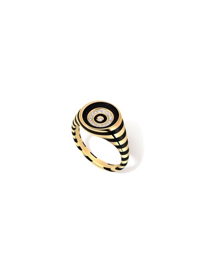 Rinzo Brilliant Jet Black Ring