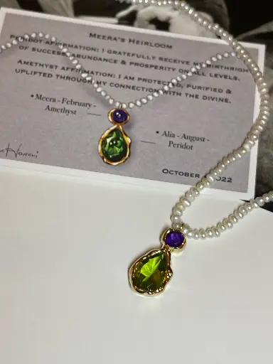 [DHGRORTORM] In Full Bloom Neck - Green Tourmaline