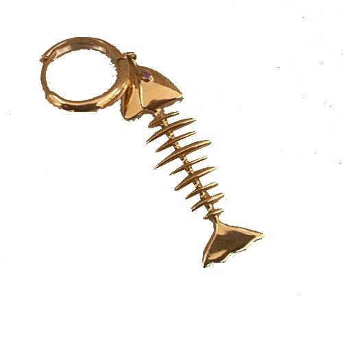 [KM-WISHBEARPINKSAP] Wishbone Earring Hoop Rose Gold - Big