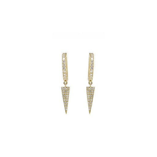 [SFJ-CONSTRAHOOP] Spike Diamond Hoop Earring